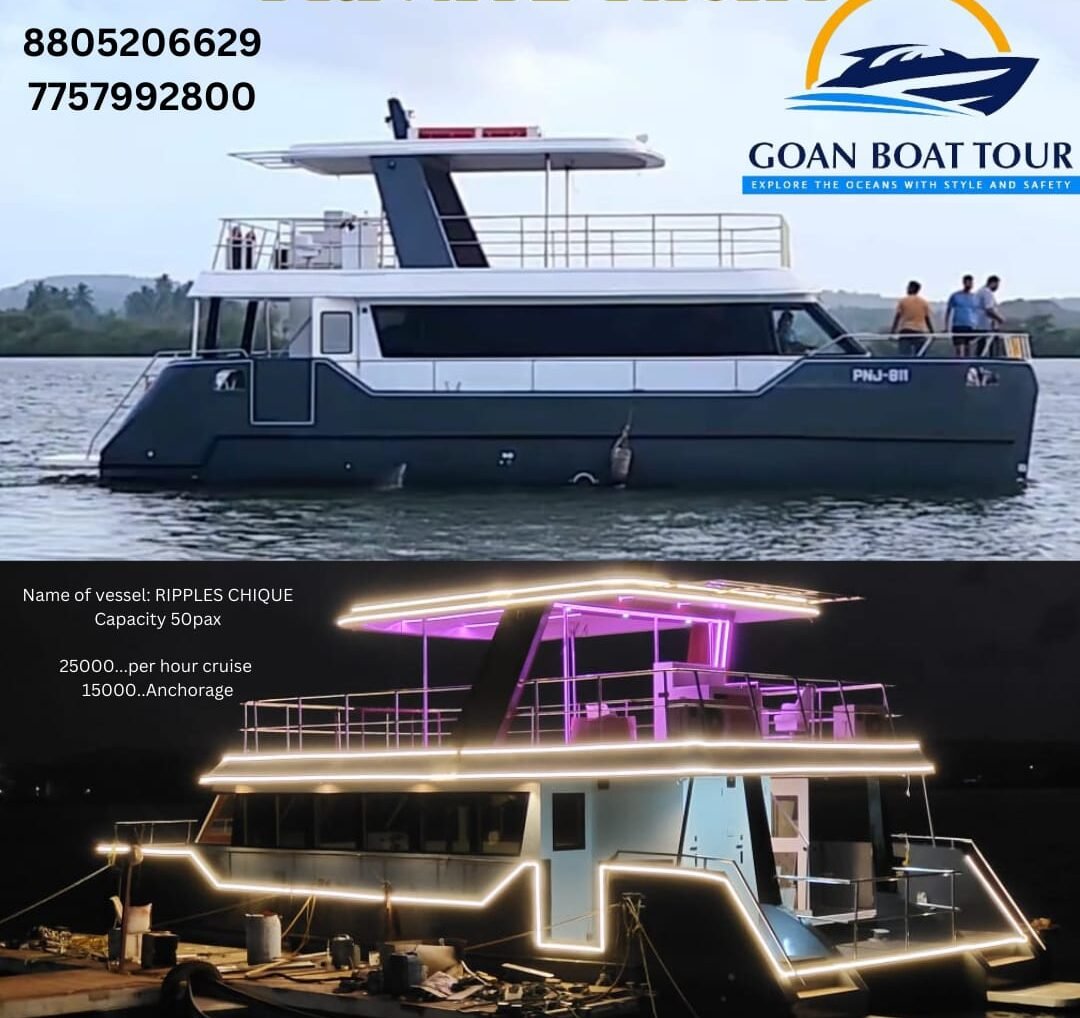 yacht tour goa